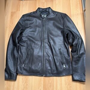 Lucky Brand Cafe Racer Jacket Lambskin size Medium